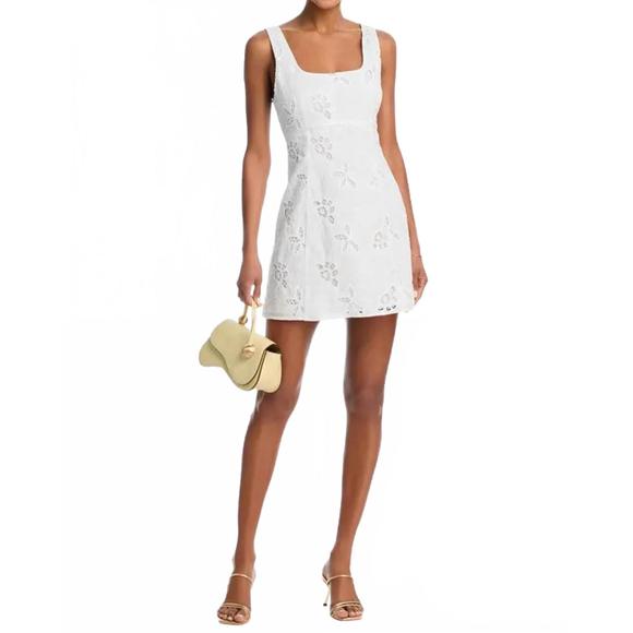 NEW RAMY BROOK amalia mini dress in white flower